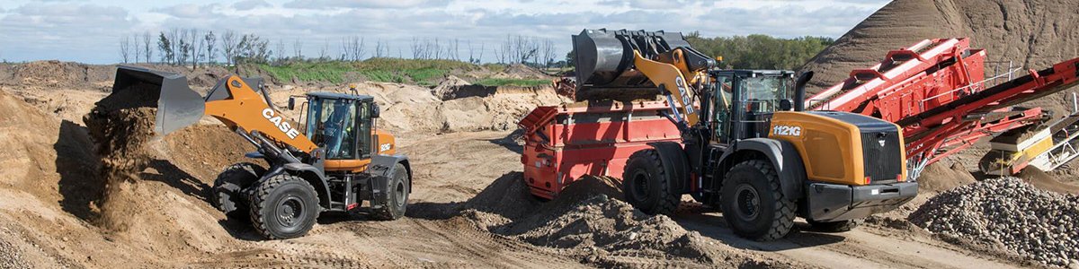 Case Wheel Loaders on the job